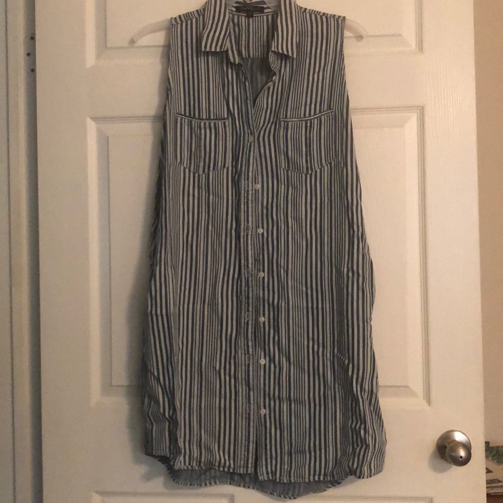 Jean Button Down Dress
